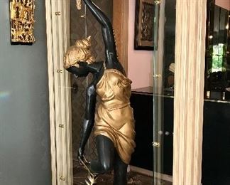1970’s Bronze figurative lamp