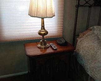 One of pair of Brass Lamps - Nite Table