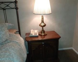 Second Brass Lamp and Nite Table