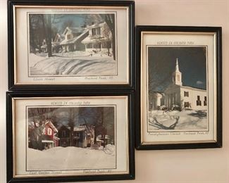 $60  set of 3   “Winter in Orchard Park” prints. 
Each 5” x 7”, orientations vary
