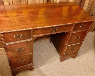 $120 - Vintage desk.  30" H, 40.5" W, 19.5" D. 