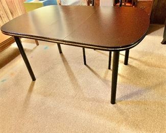 $140 - Vintage table - 30" H, 59.5" L (including two 12" leaves), 36" W.