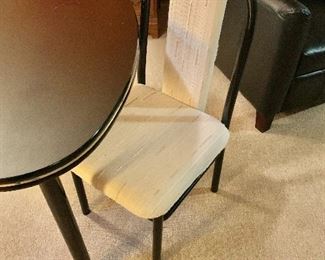 $60 - Single chair.  38" H, 18.5" W, 18" D, seat height 19"