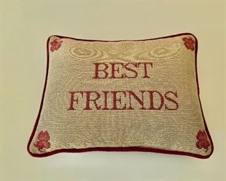  $15 Best Friends pillow 9" x 12" 