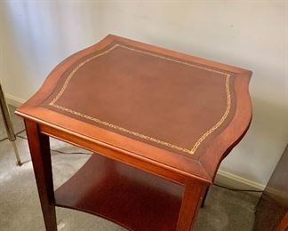 $95 - Vintage side table with shelf #2 - 26" H, 19.5" W, 22.5" D.