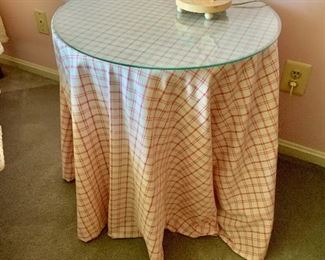 $50 - Table with cloth