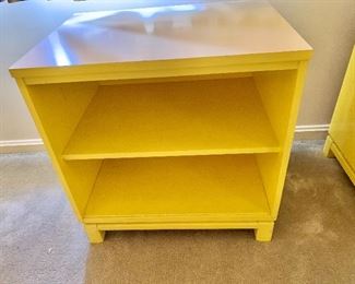 $45 Yellow bookcase.  22.5" H, 22" W, 16" D. 