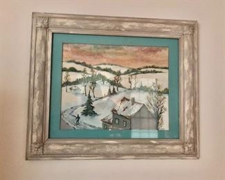 $175 Winter scene painting 