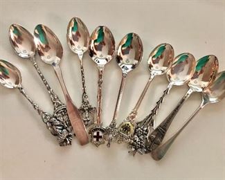 $35 Set of various demitasse spoons 