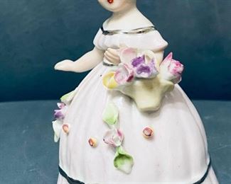 porcelain lady bell made in Japan