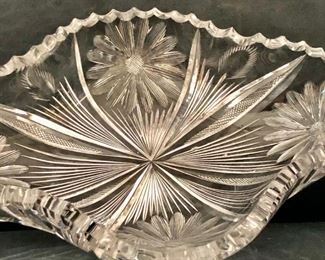 Cutglass daisy candy dish (ABP)