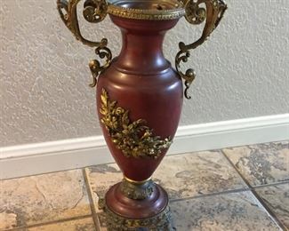 Gorgeous Fire Place vase very tall and ornate