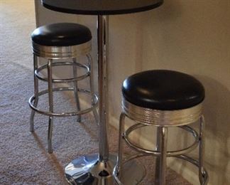 bar table and stools