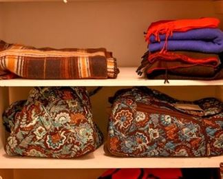 scarves and travel accessories, blankets