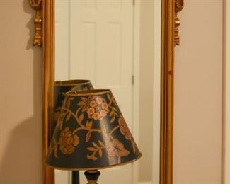 mirror and lamp