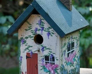 painted bird house