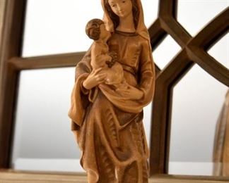 Madonna and child statuette