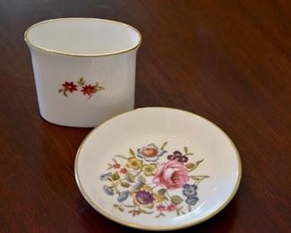 small German ceramic dish and vase