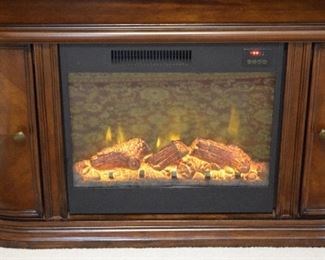 cabinet with electric fireplace (heat option included)