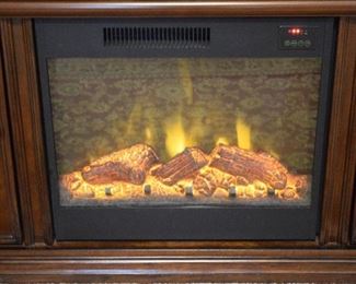 cabinet with electric fireplace (heat option included)