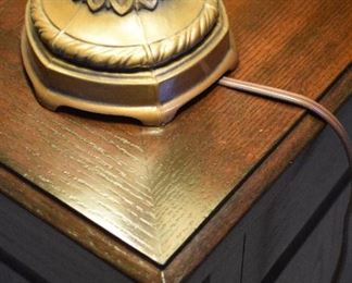 lamp detail, desk detail