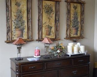 cabinet, wall art