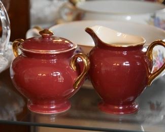 ceramic sugar and cream