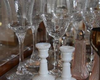 etched stemware