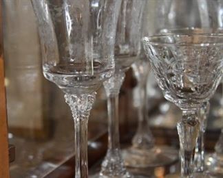 etched stemware
