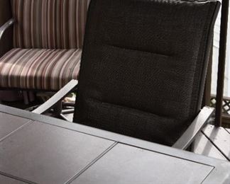 outdoor furniture, table and chairs