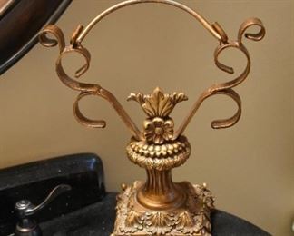 decorative gold hand towel stand