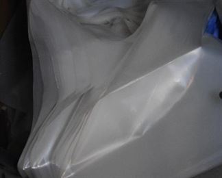 plastic bags with handles, various sizes