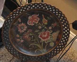 decorative plate, stand