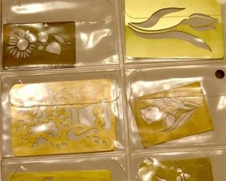 LOTS of brass stencils