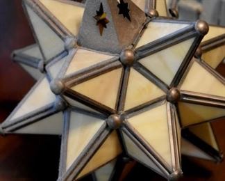 stained glass votive lantern