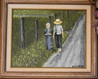 framed painting