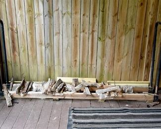 heavy-duty firewood rack