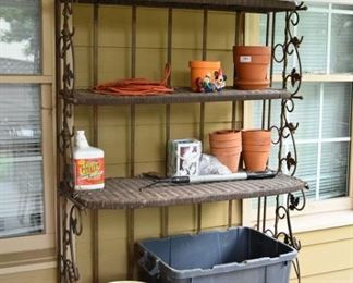 metal rack (used outdoors)