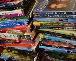 Some DVDs, a few CDs
