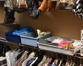 women's clothing, purses