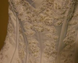wedding gown detail
