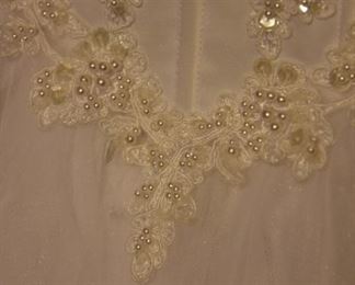 wedding gown detail