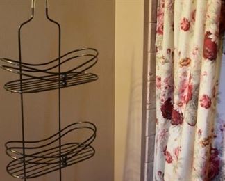 bathroom accessories, shower curtain