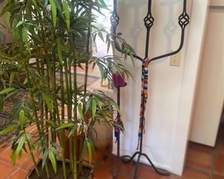 Faux bamboo tree