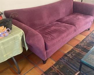 Purple sofa