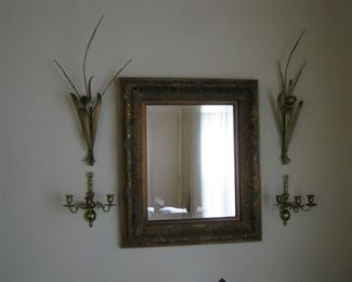 Mirror and sconces SOLD, Wheat available $5 the pair