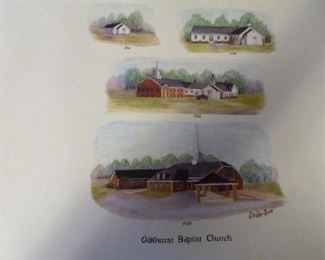 Oakhurst church print