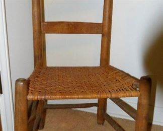 Early straight back chair