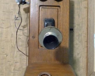 Oak wall phone