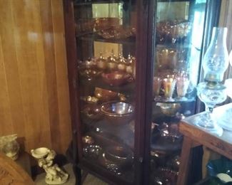 Bow front china cabinet- great condition